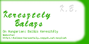 keresztely balazs business card